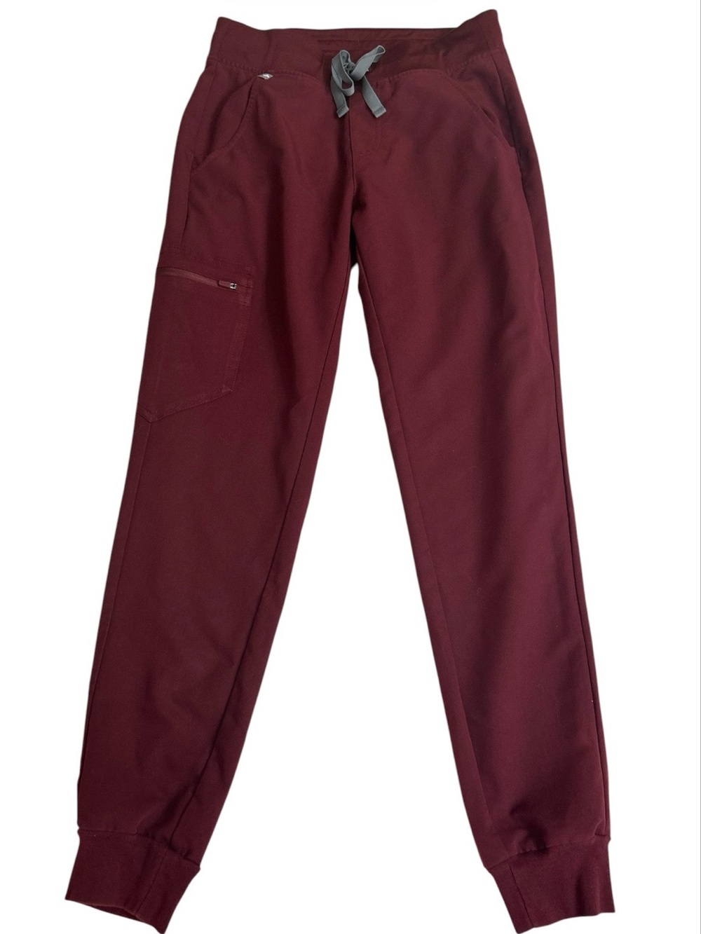 Women FIGS Zamora Jogger Scrub Pants - Maroon/Burgundy - Size XS Style W18SW2005